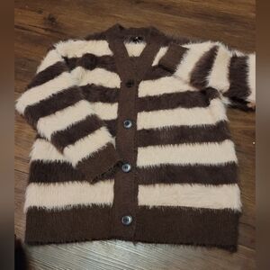 Lushangya Super Soft Plush Cardigan Sweater R1